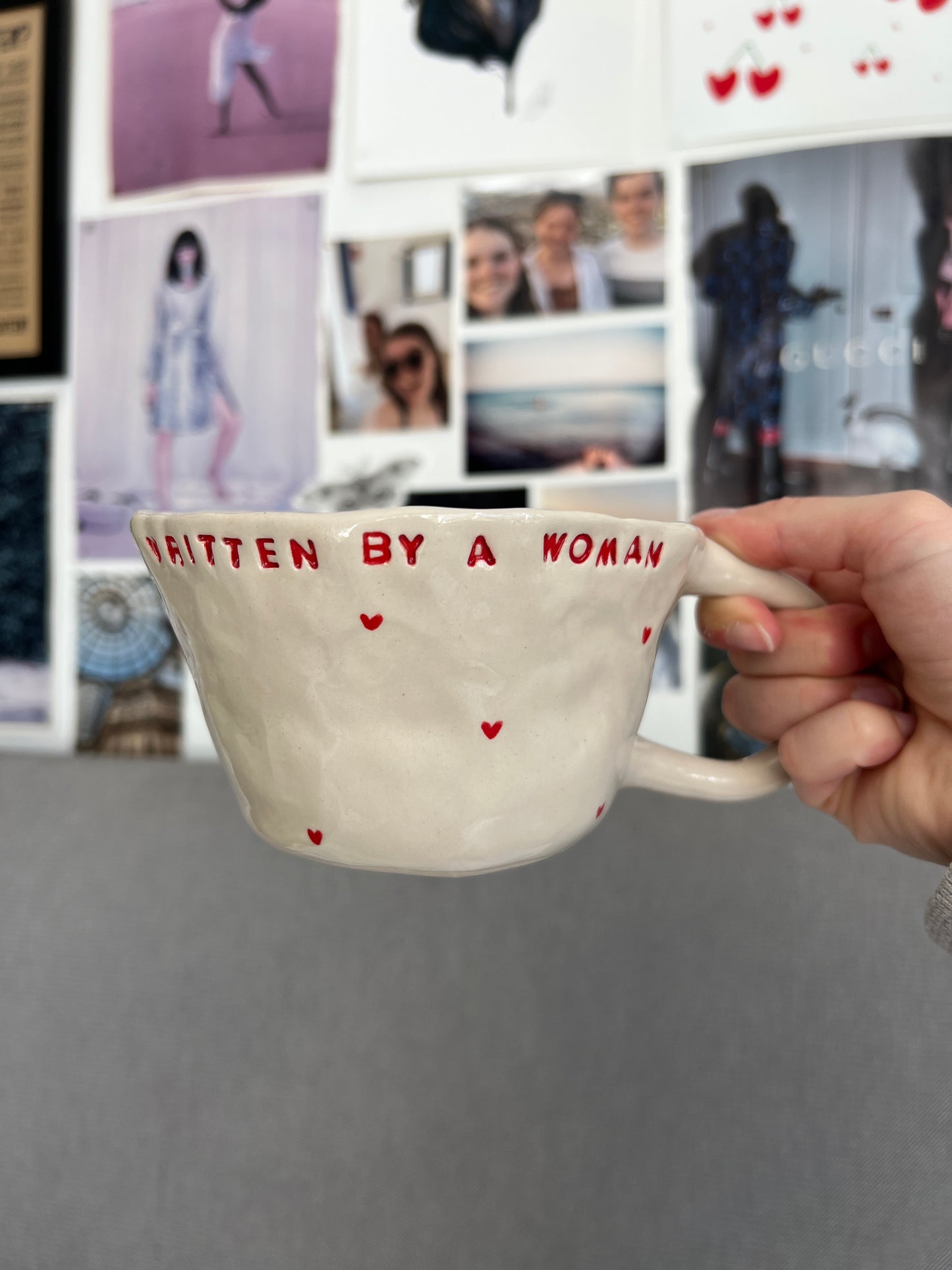 The Written by a Woman mug
