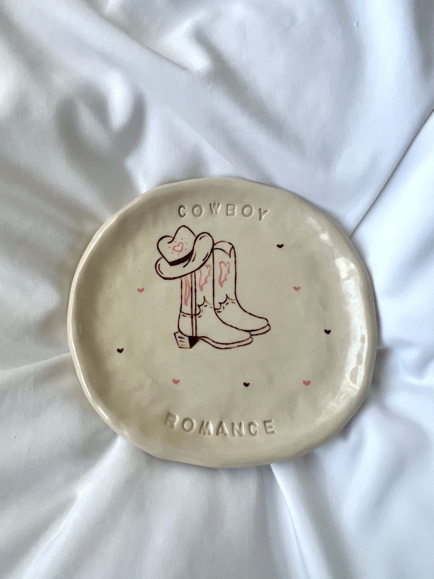 Cowboy romance plate