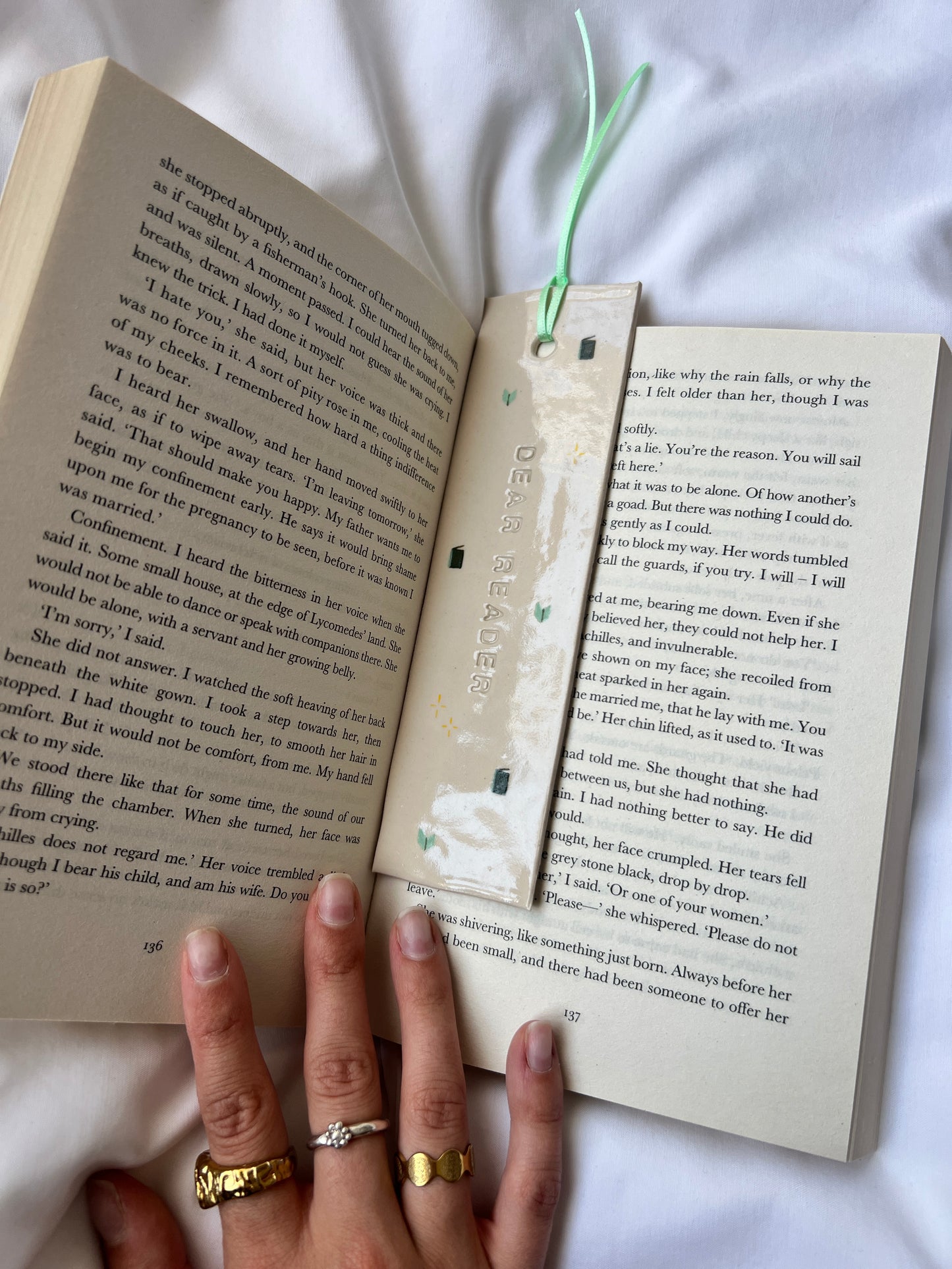 Dear reader bookmark