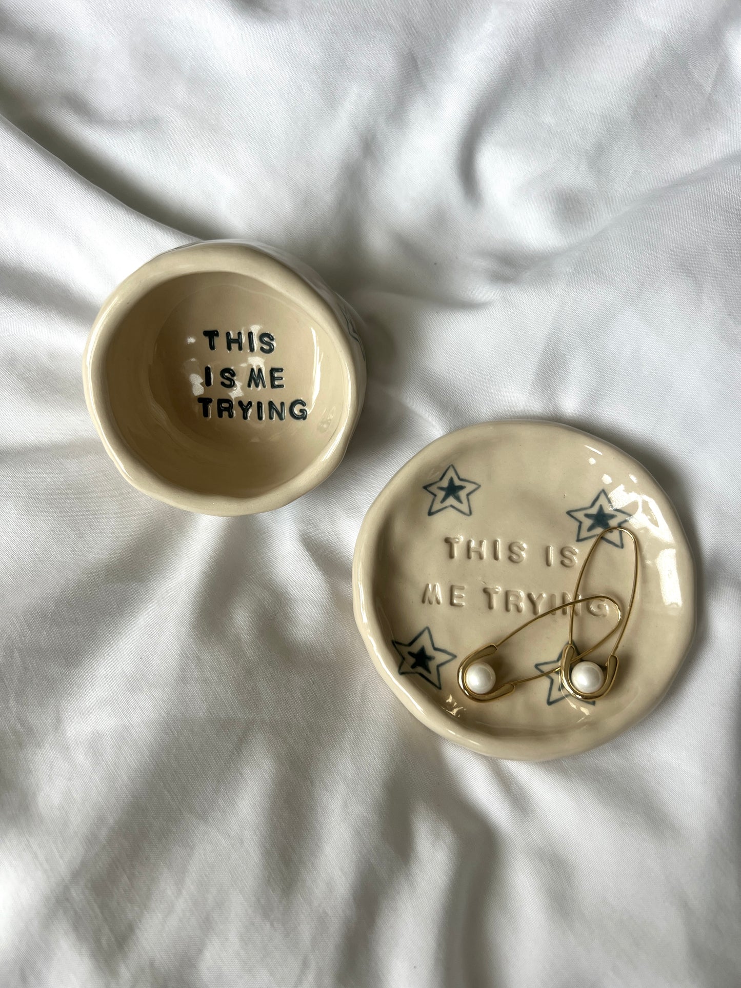 This is me trying trinket dish / espresso cup