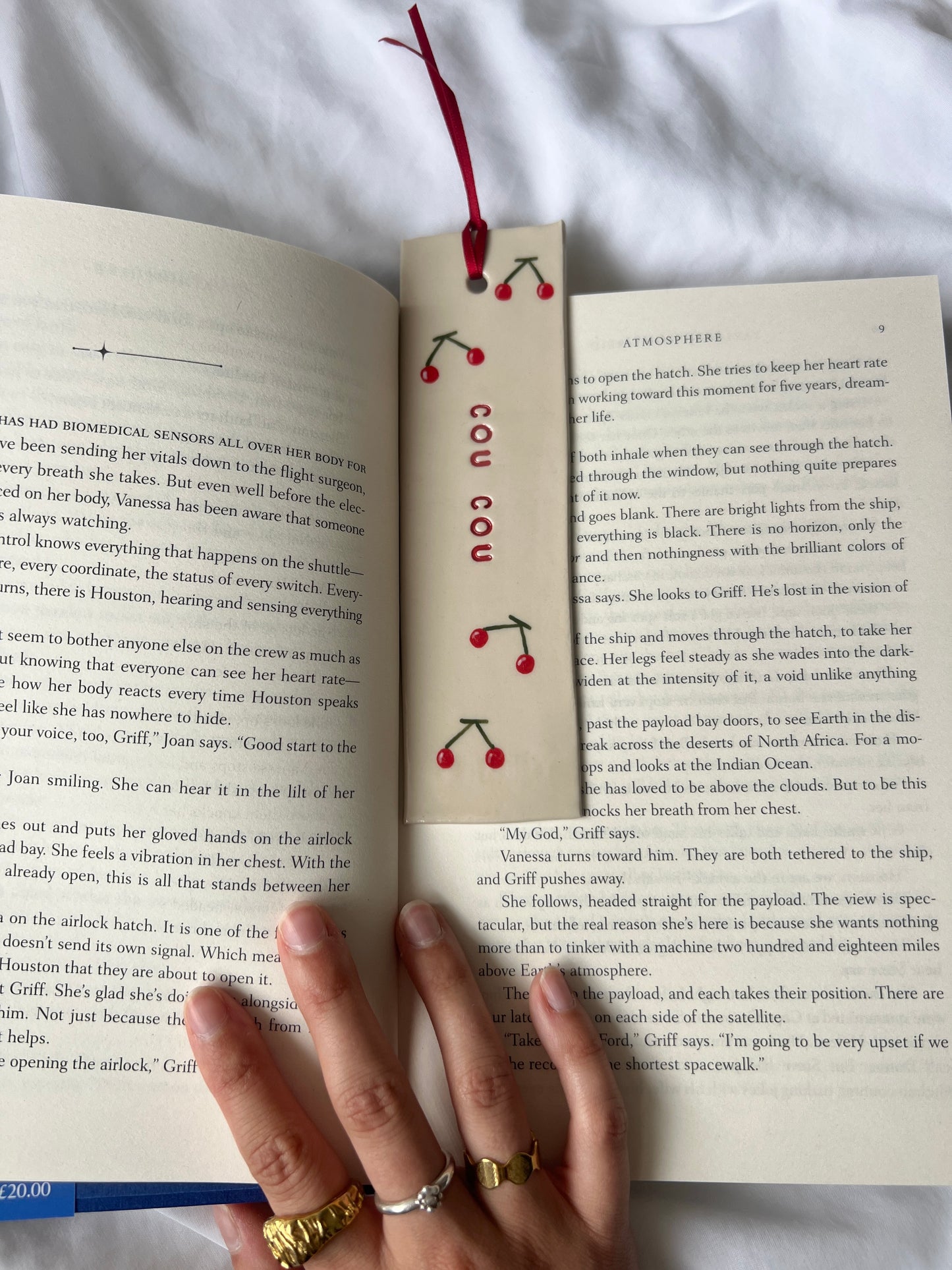 The cherry bookmark