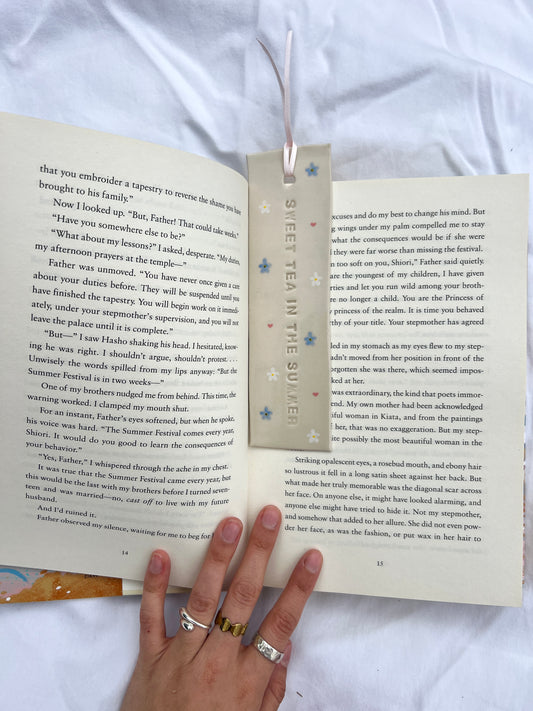 Sweet tea in the summer bookmark