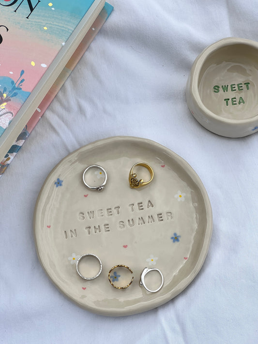 Sweet tea in the summer plate