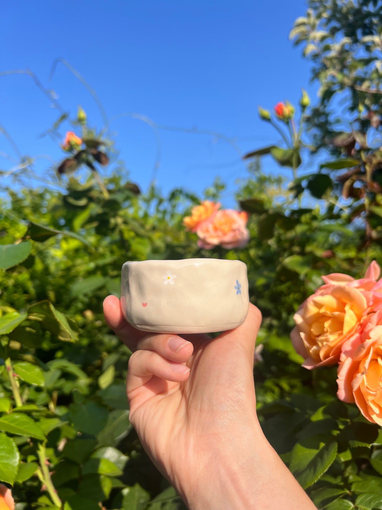 Sweet tea in the summer trinket dish / espresso cup
