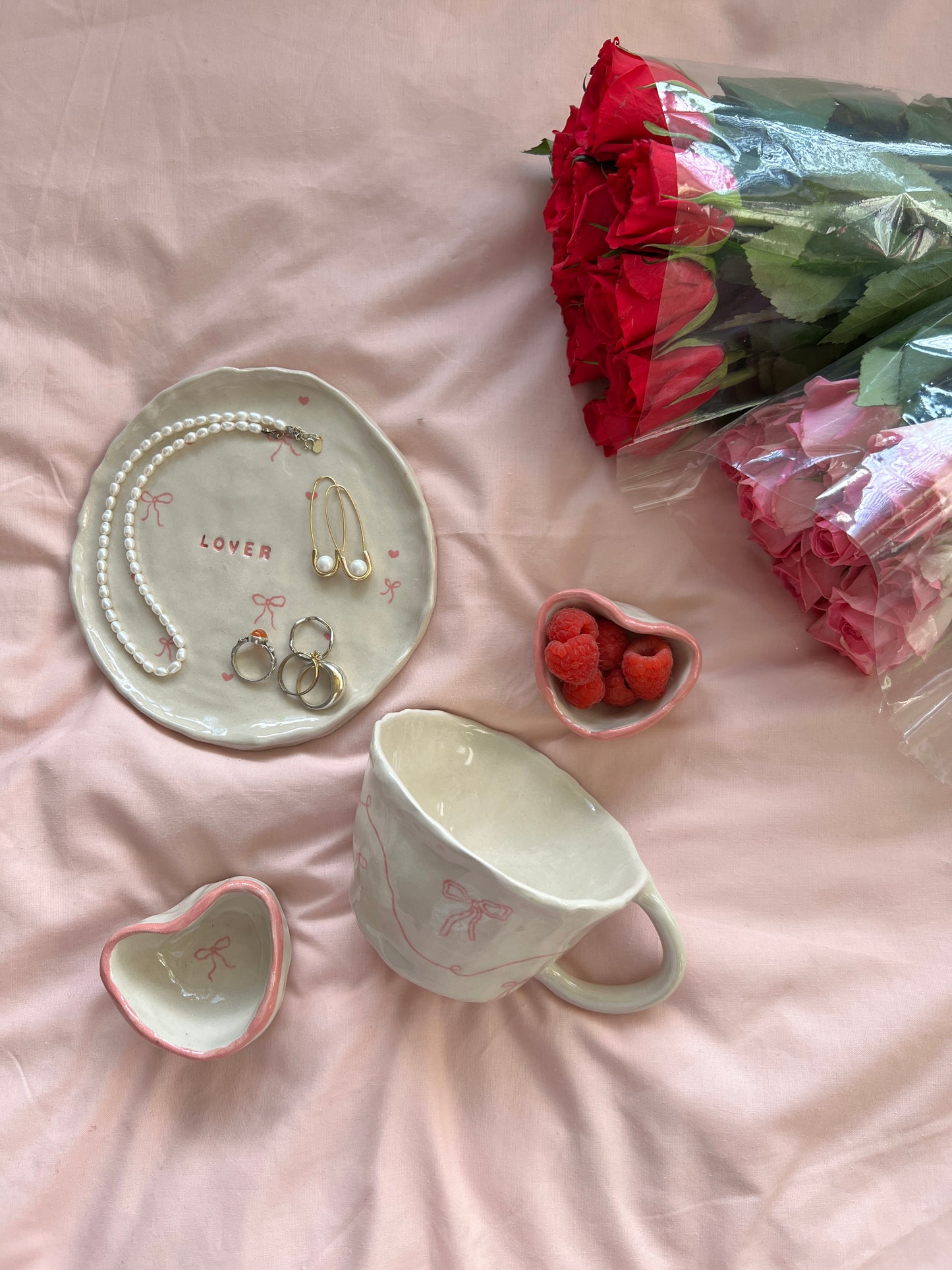 Heart trinket dish