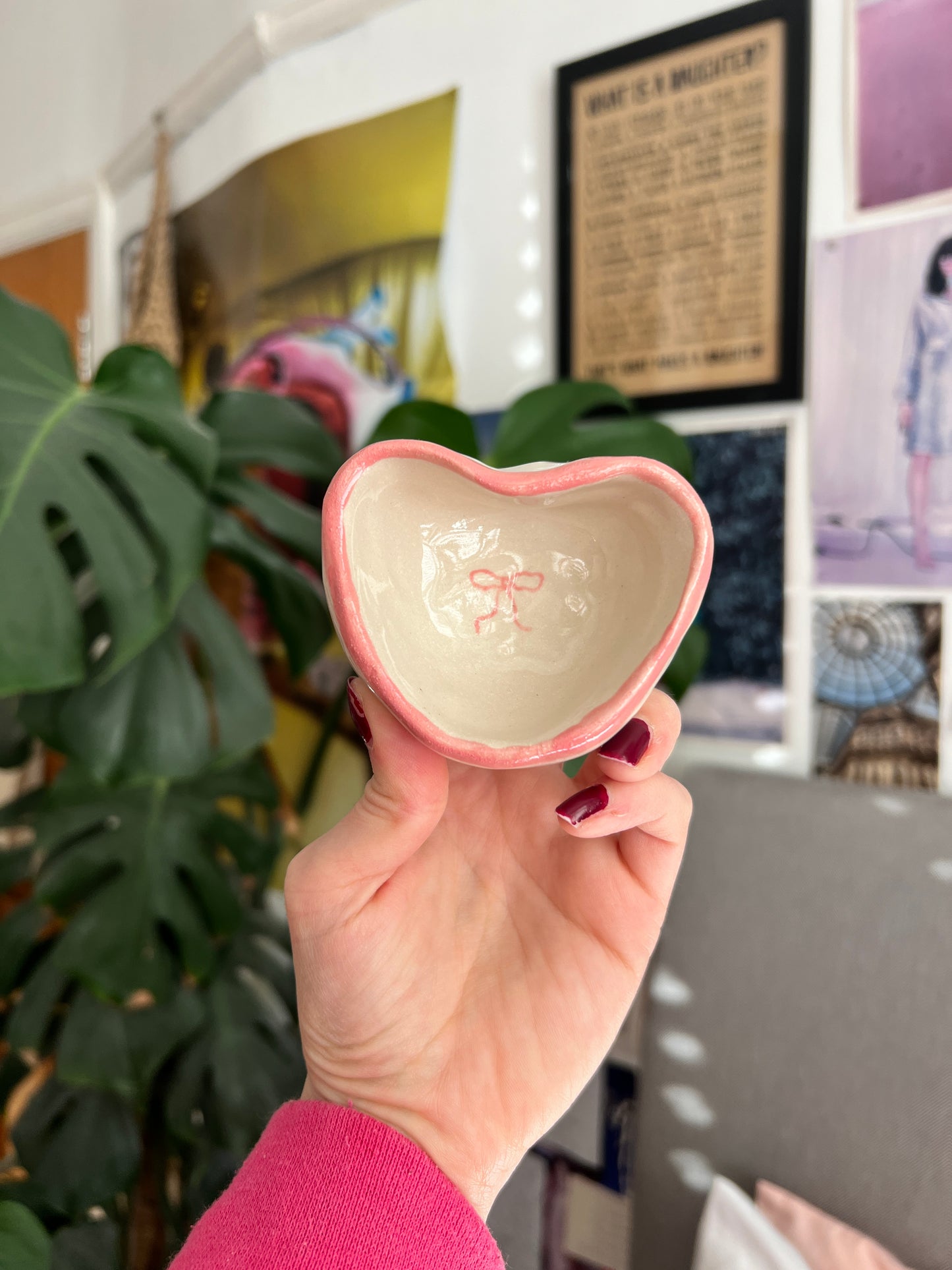 Heart trinket dish