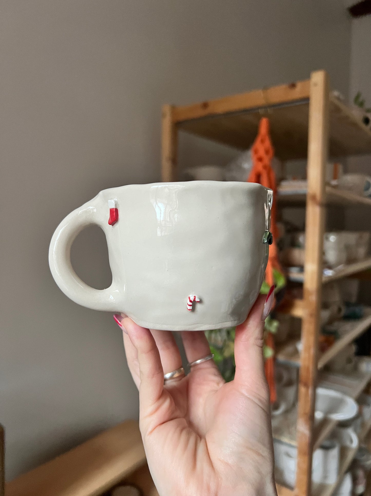 Tis the damn season Christmas mug second