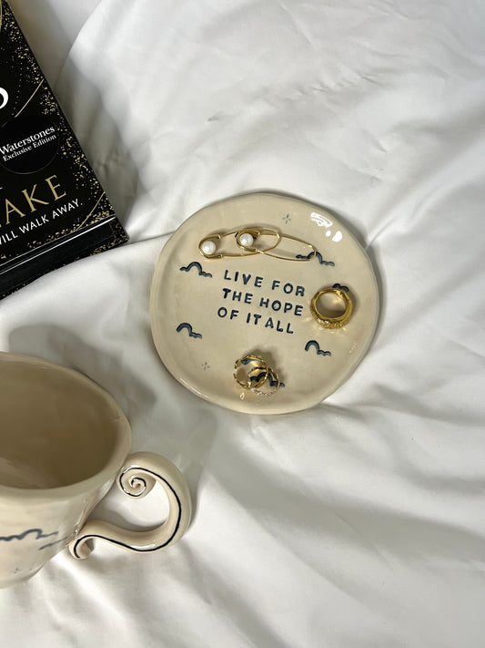 Living for the hope of it all plate