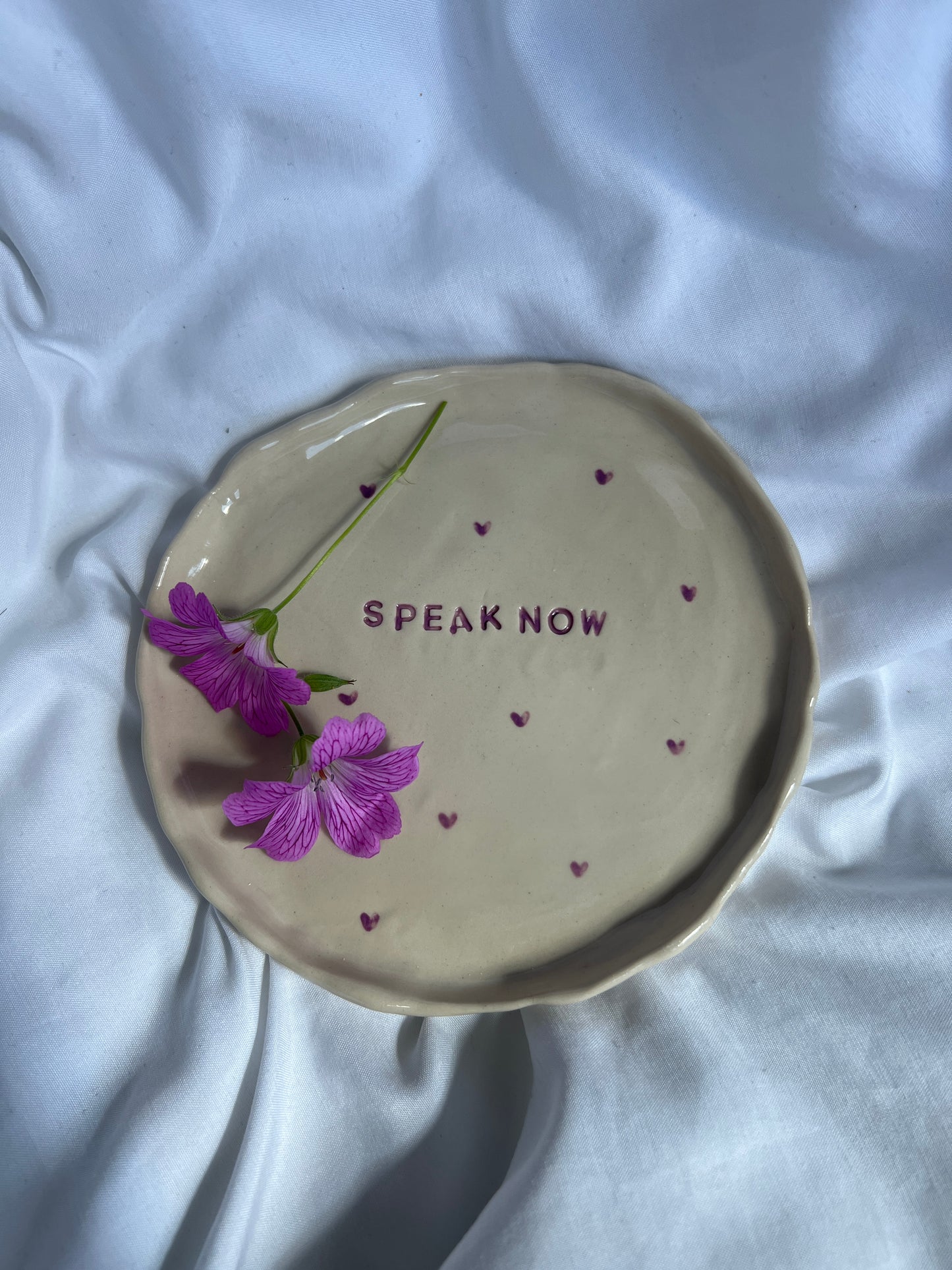 Speak now trinket plate