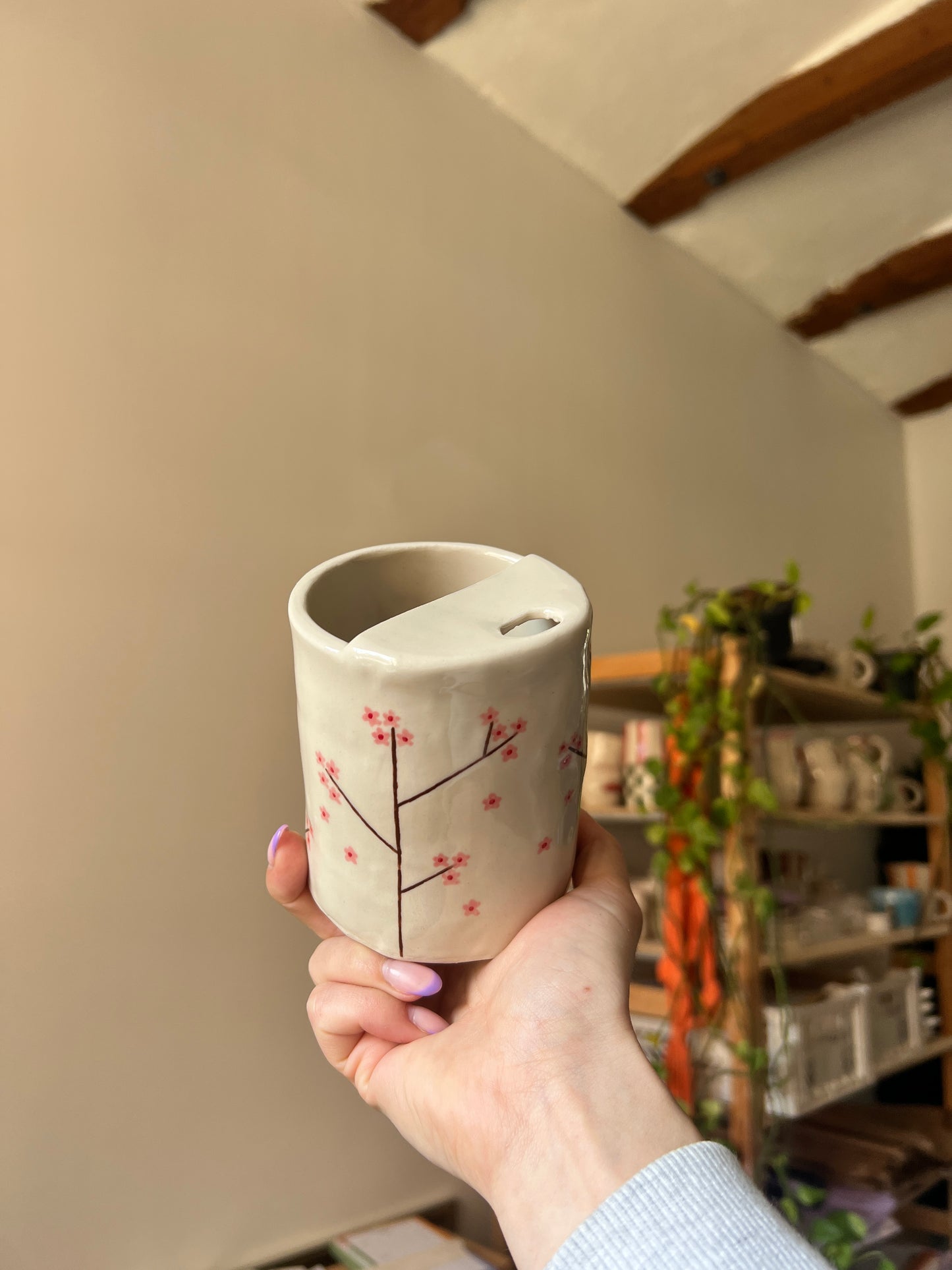 Cherry blossom keep cup