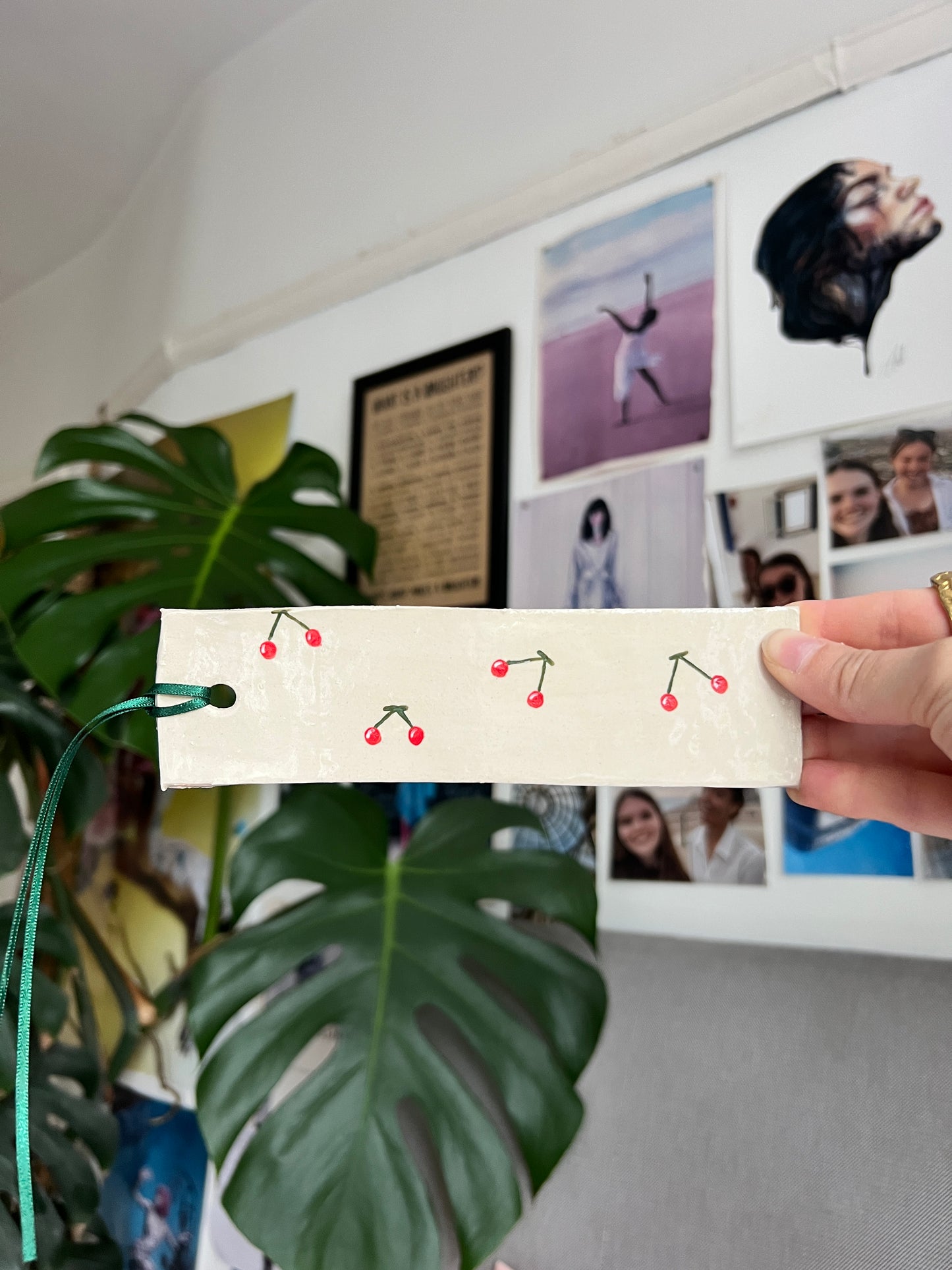 Cherry bookmark
