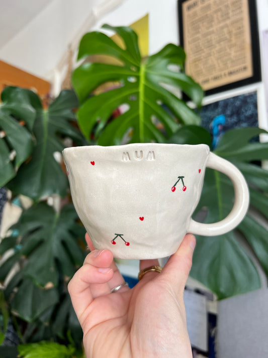 Cherry mum mug sample