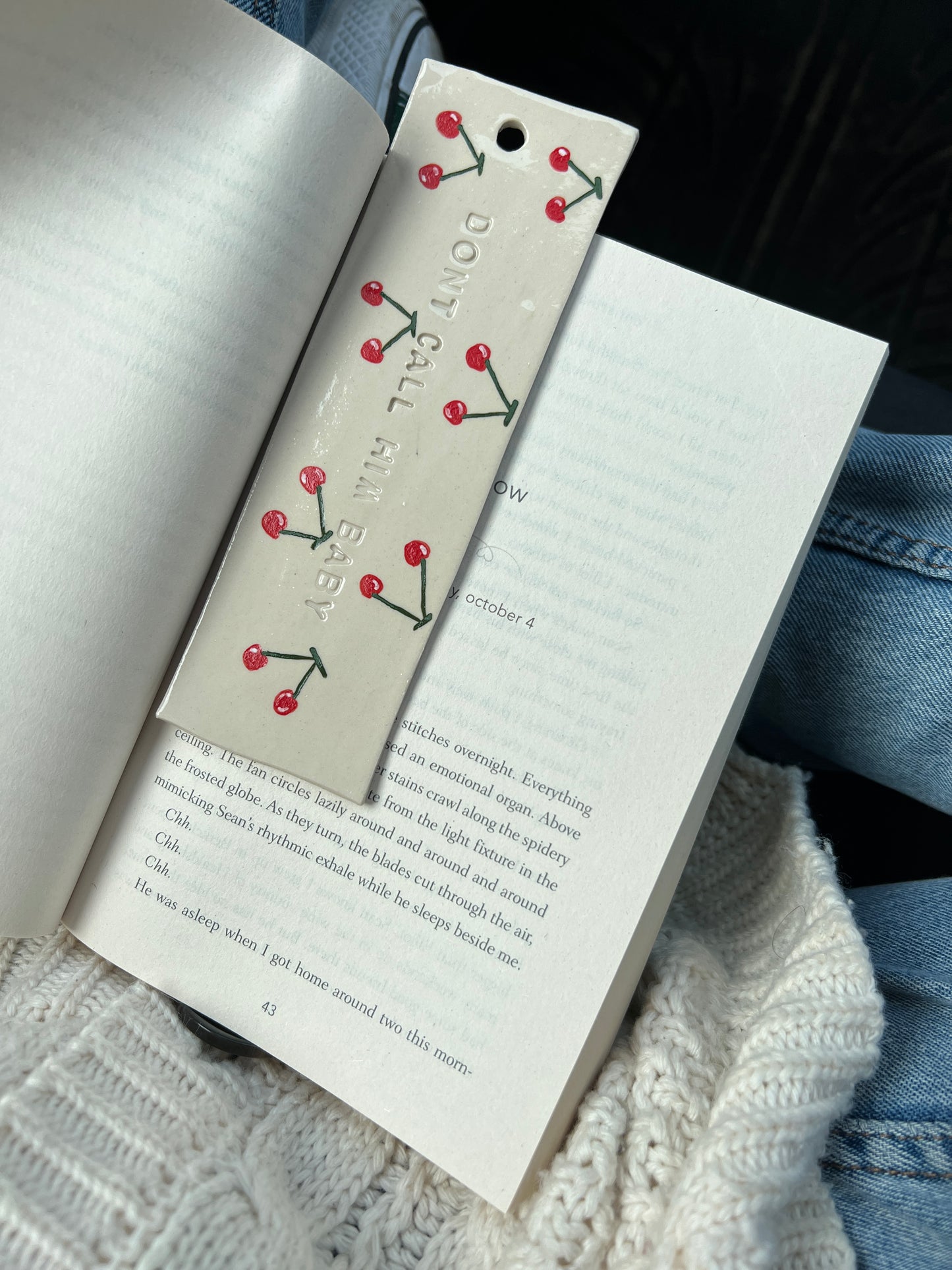 The cherry bookmark