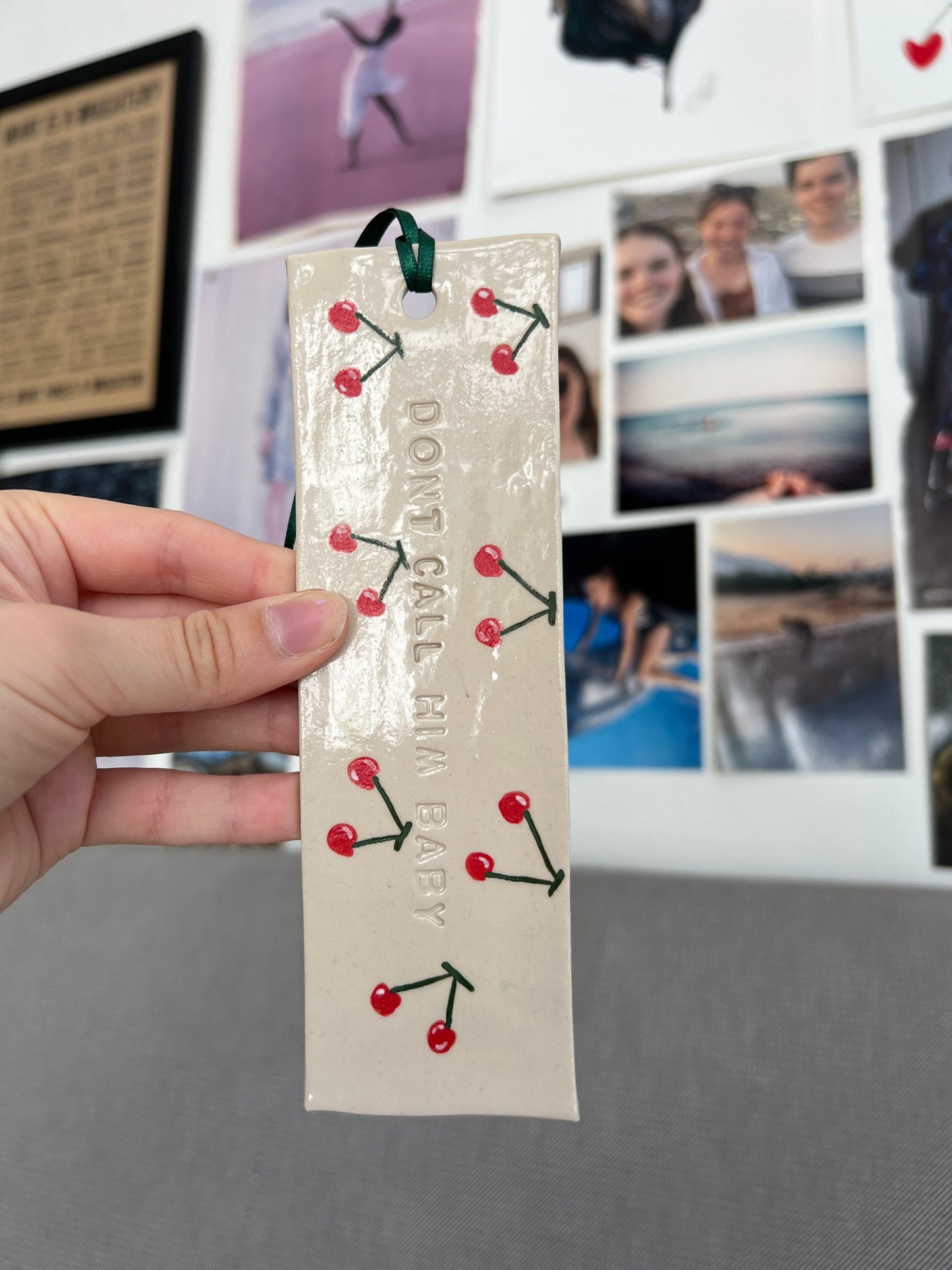 The cherry bookmark