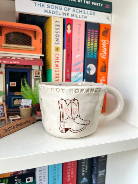 Cowboy romance mug