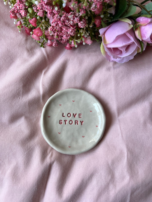 Love story plate