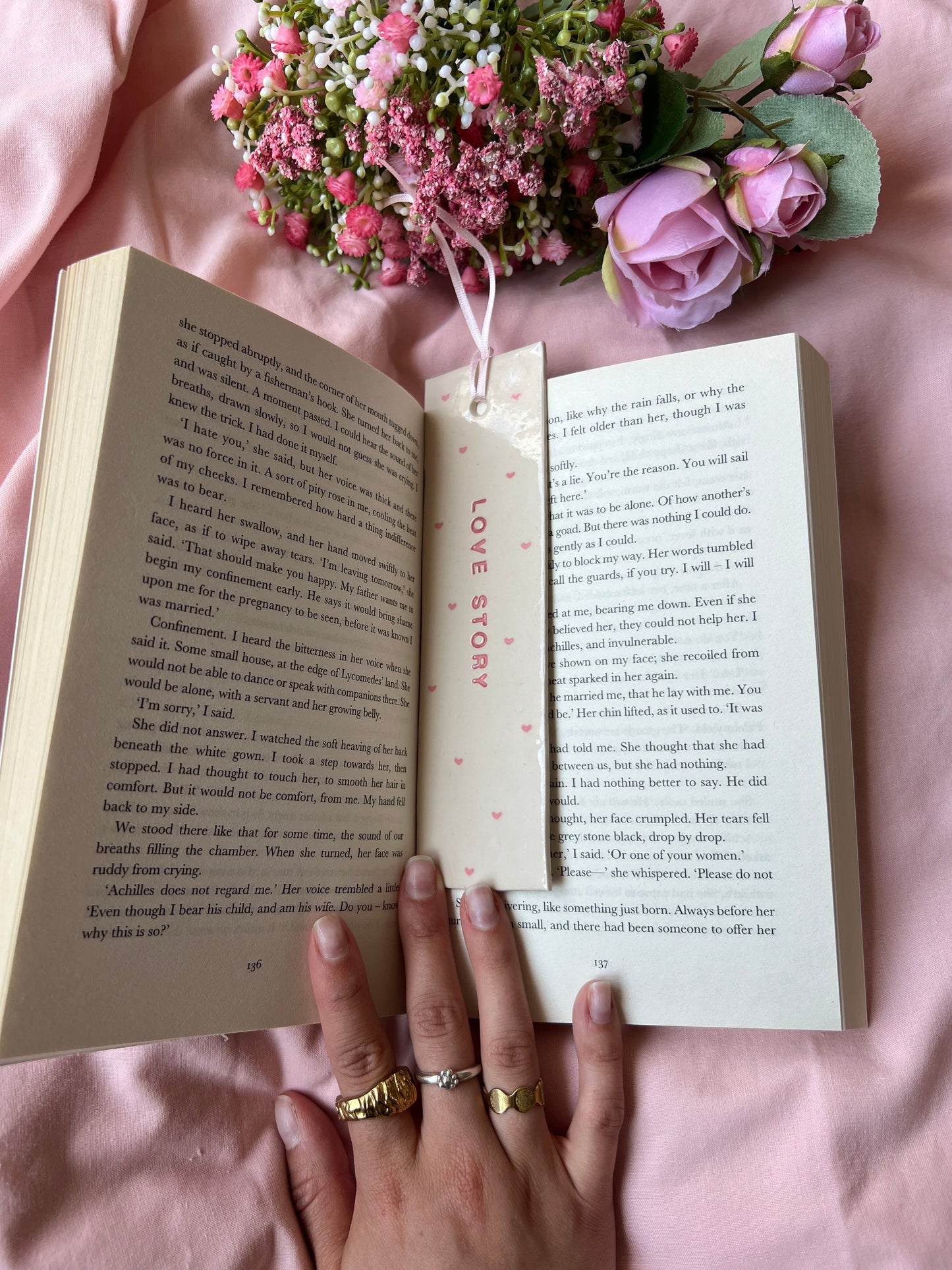 Love story bookmark