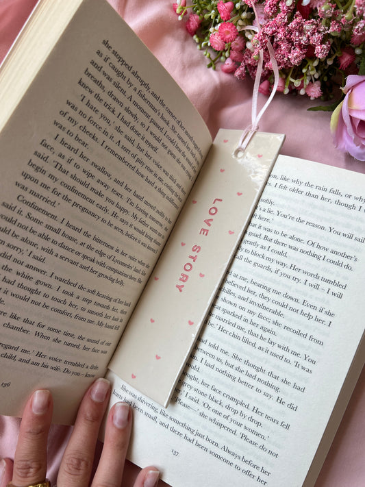 Love story bookmark