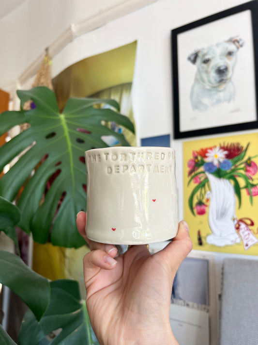 The tortured poets department cup sample