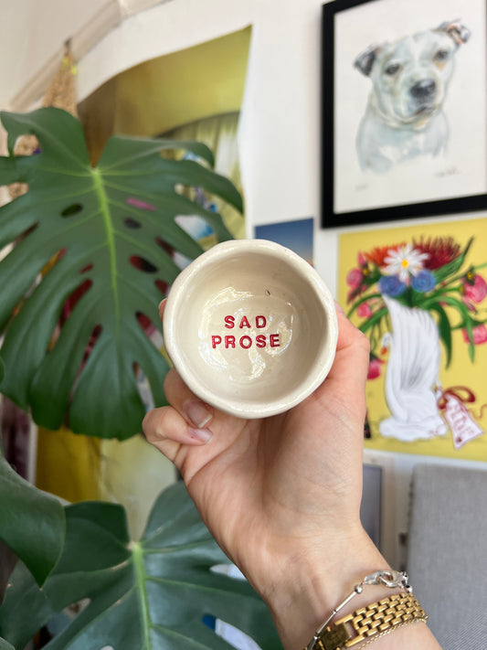 Sad prose trinket dish second