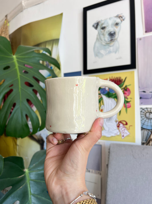 Red heart sample mug
