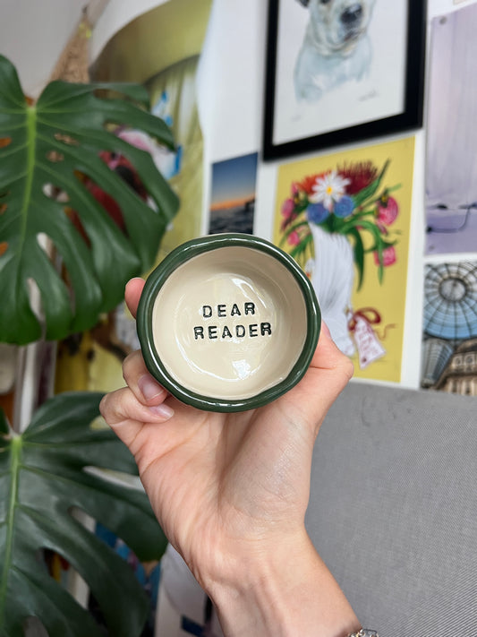 Dear reader trinket dish second