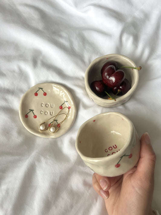 The cherry trinket dish / espresso cup