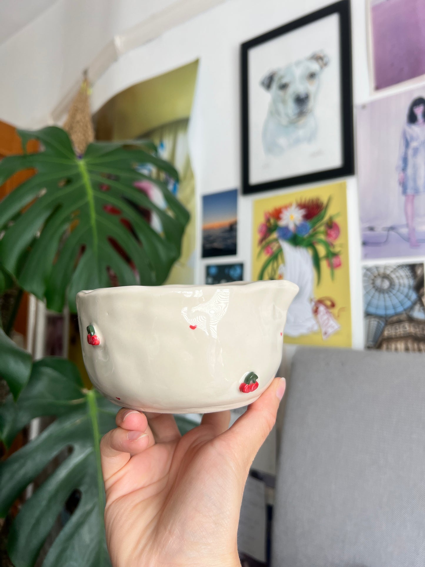 The cherry matcha bowl