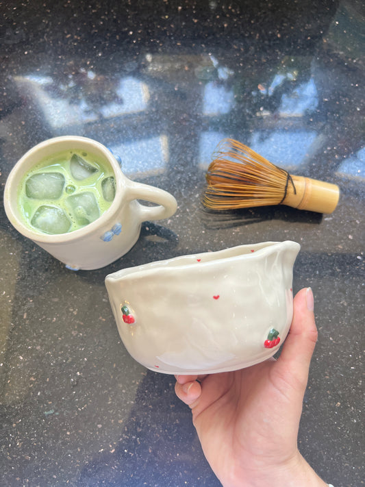 The cherry matcha bowl