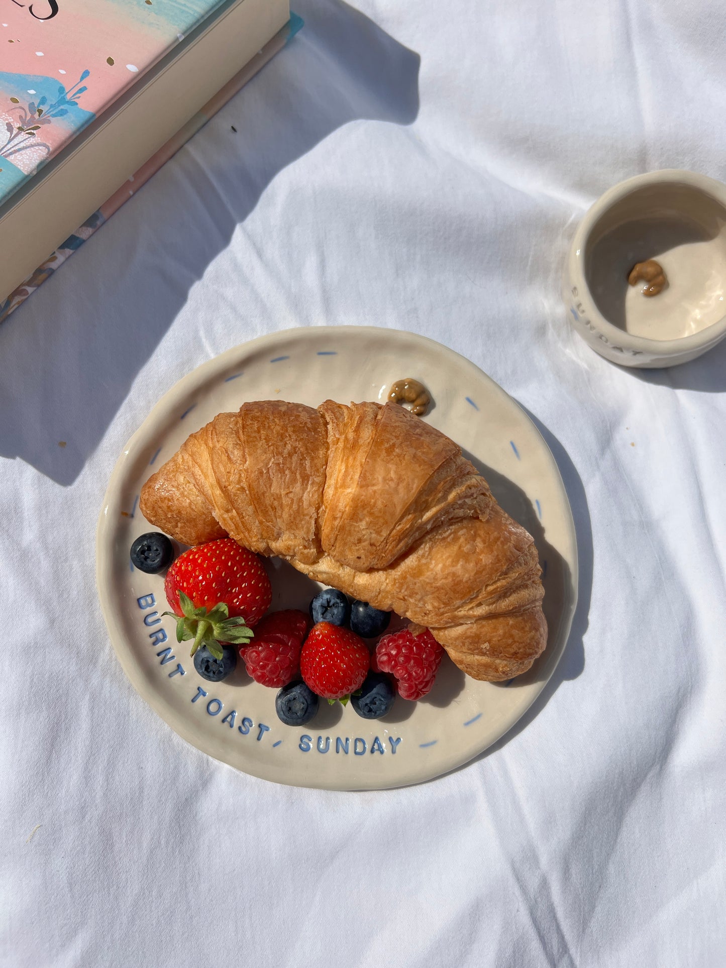 Burnt toast, sunday plate