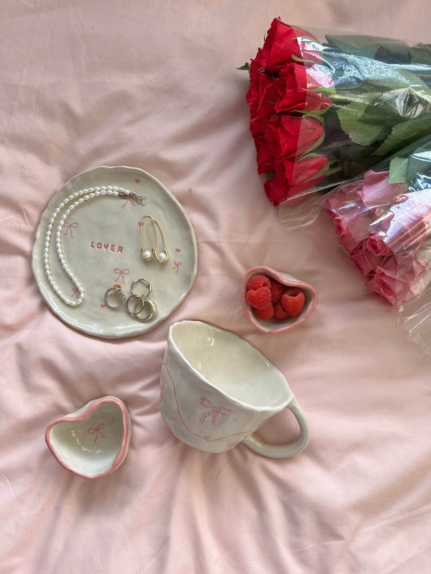 Heart trinket dish