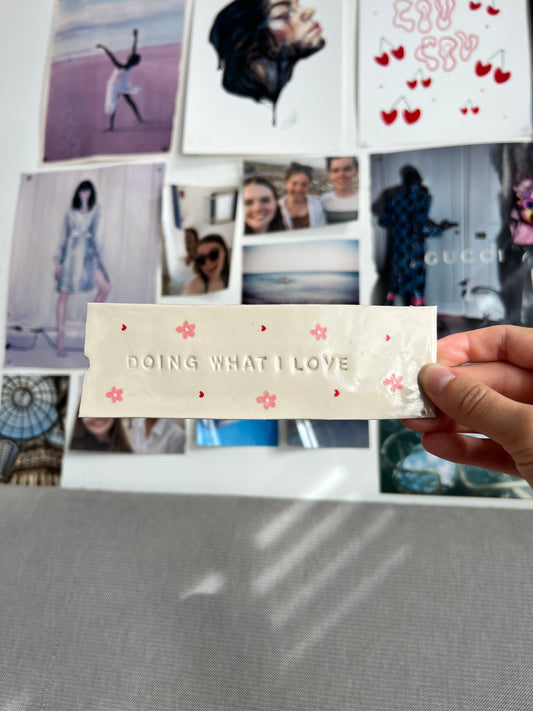 Doing what I love bookmark second