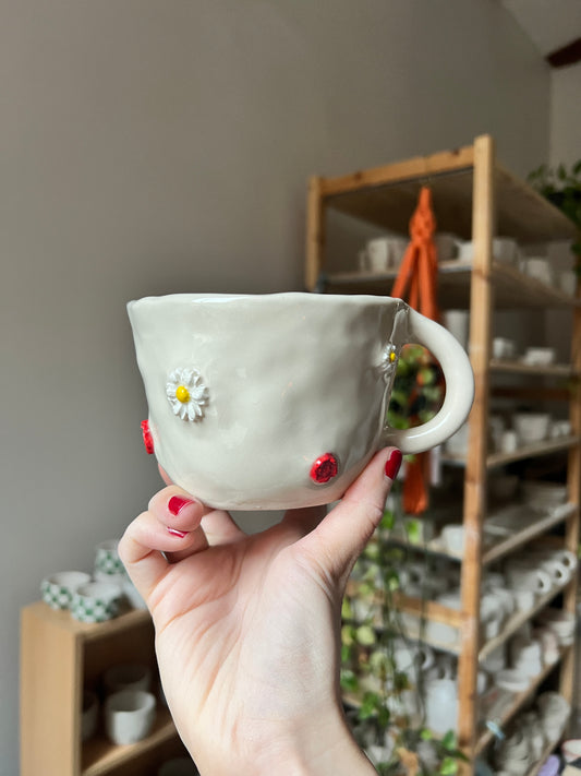3D flower mug