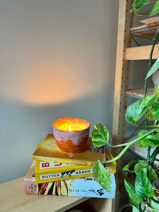 Spiced gingerbread candle / reusable cup big