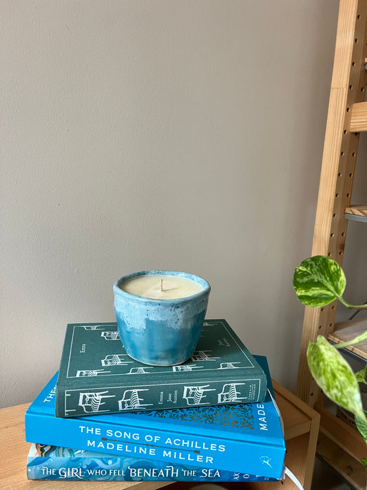 The salt air and sweet orange candle / reusable cup big