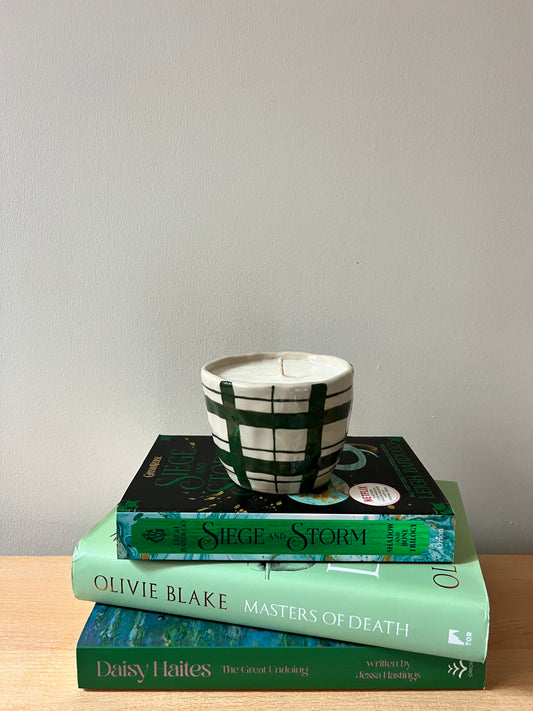 The flannel cure candle / reusable cup big