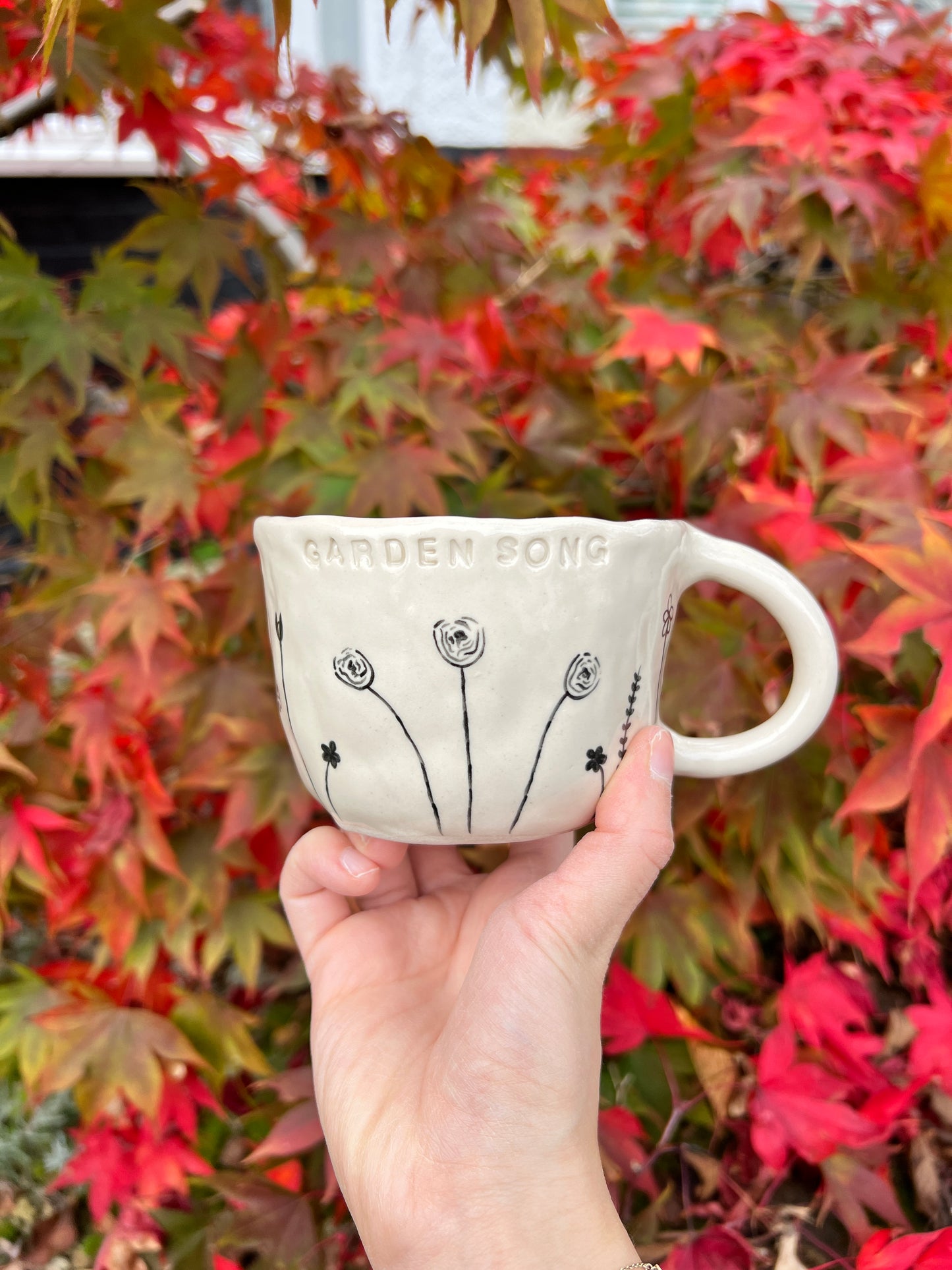 Garden song mug