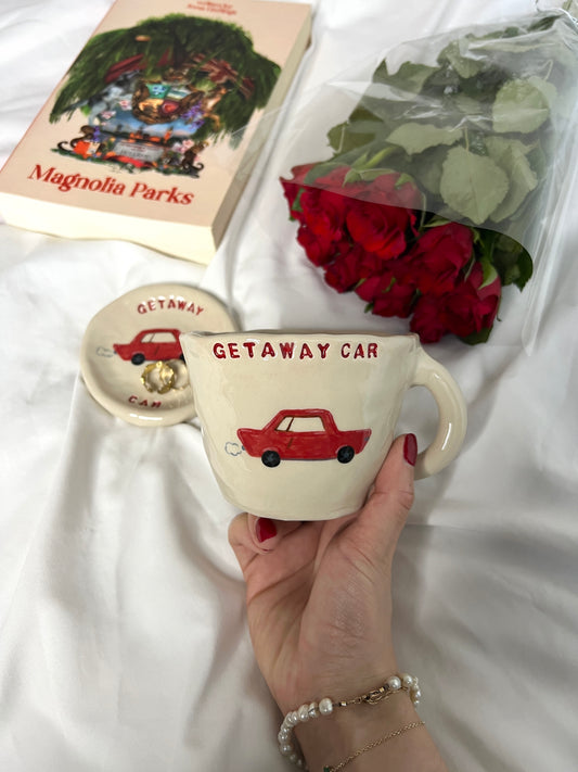 Getaway car mug