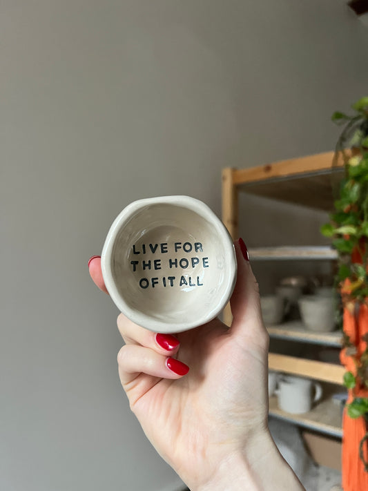 Living for the hope of it all trinket dish