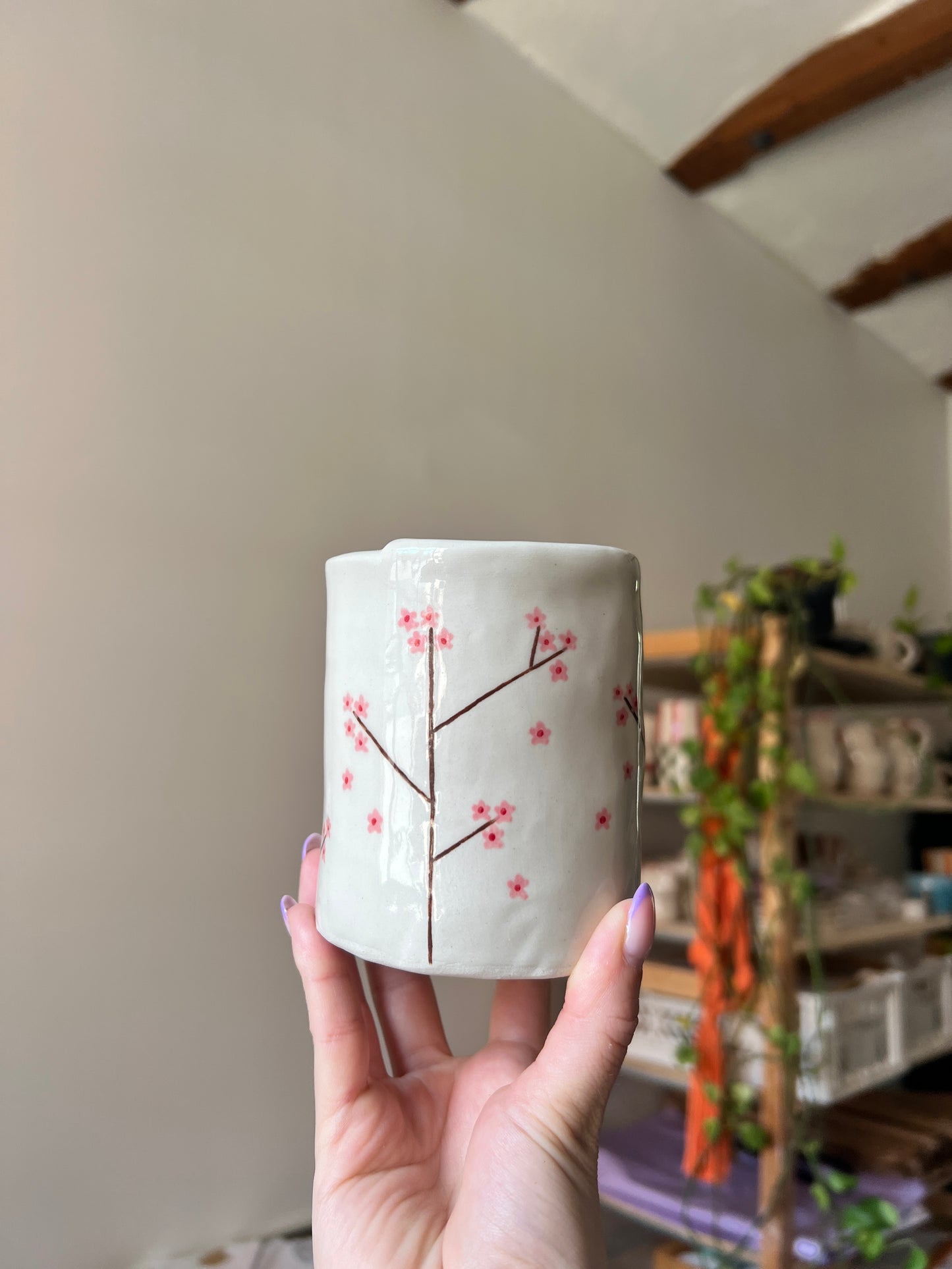 Cherry blossom keep cup