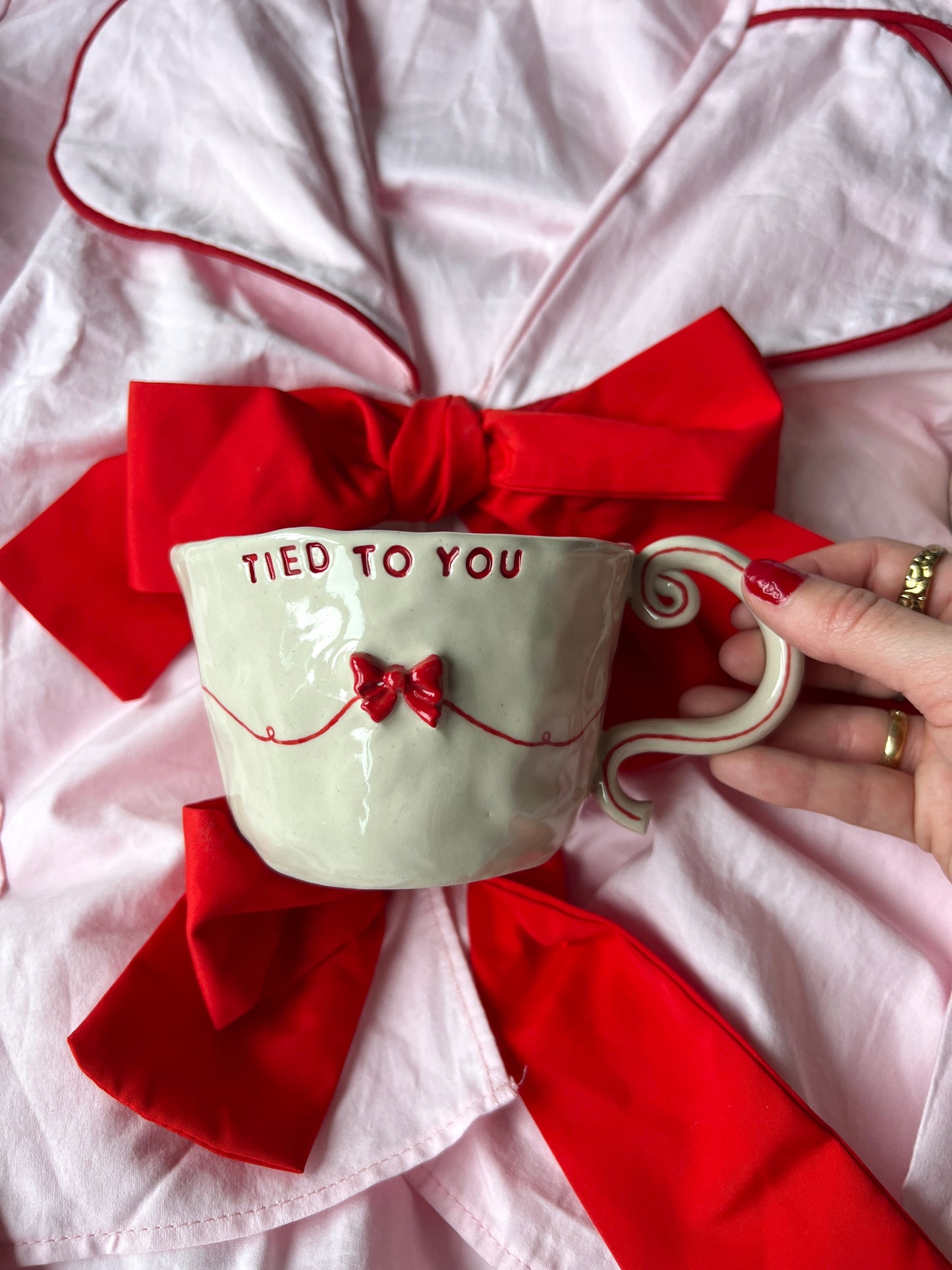 The Tied to You mug