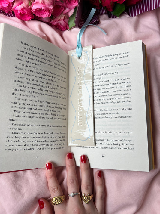 The Borrowed and Blue bookmark