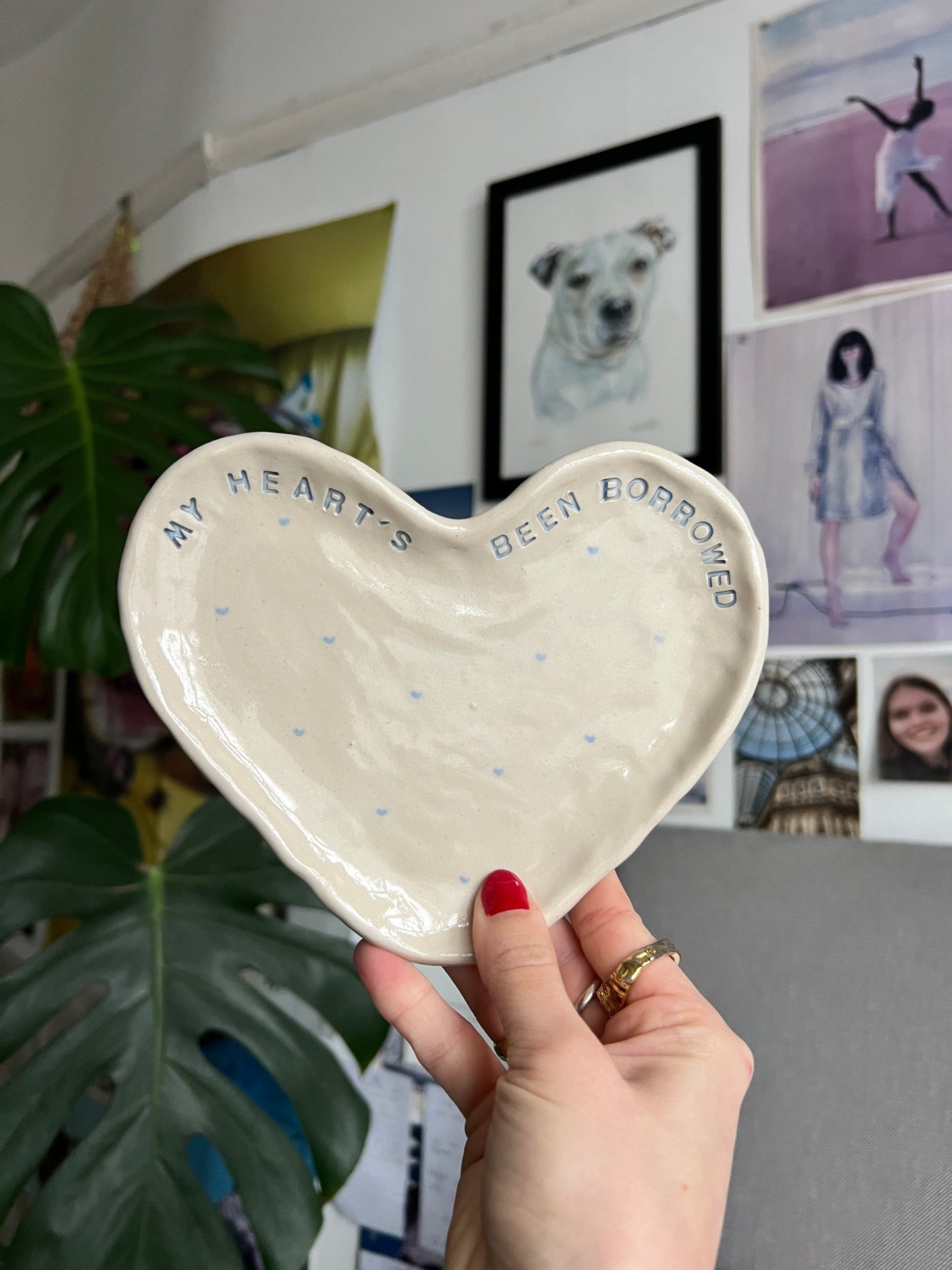 The Borrowed Heart plate