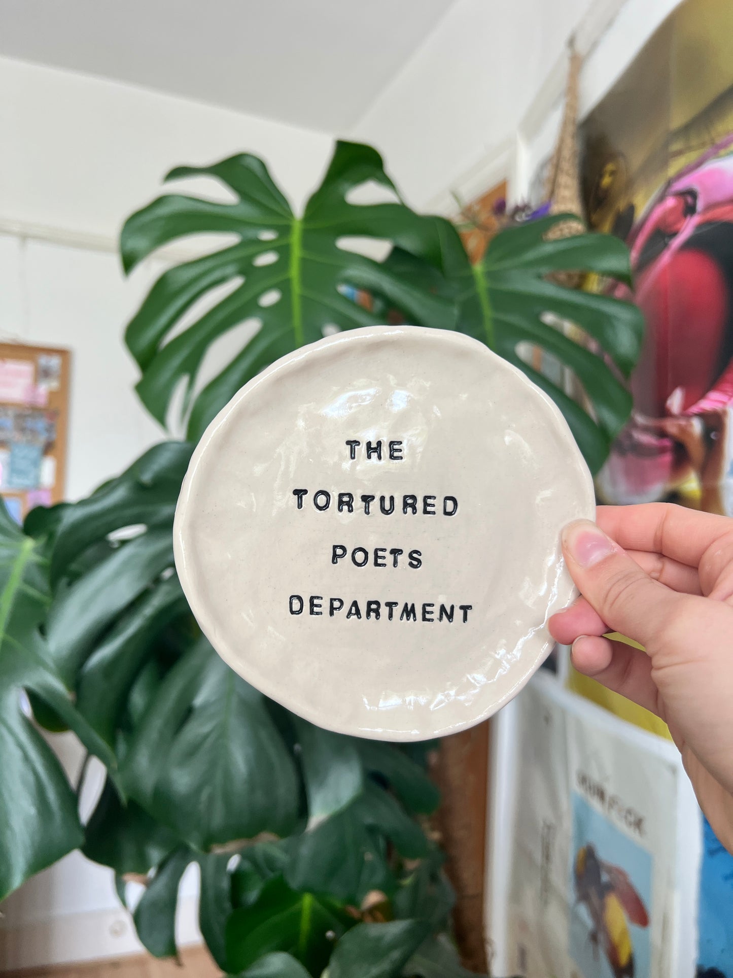 The Tortured Poets Department plate